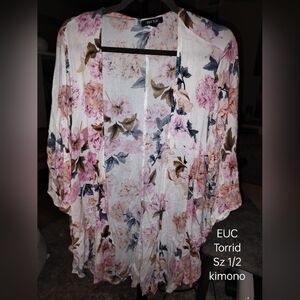 Torrid floral kimono